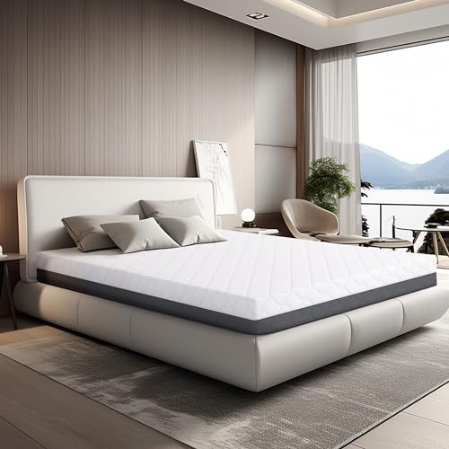 TANHK Queen Size-Memory-Matratze 100% Made in Italy | Mittelfest orthopädisch | Druckpunktentlastungssystem | Hypoallergen, Antibakteriell und Anti-Milben | Hohe Atmungsaktivität | 160 x 195