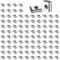 GETLITOOL Nutensteine, 100PCS Typ-B Gleitmuttern T Nut Muttern Hammermutter Nut 6 M4, Kohlenstoffstahl, Hammerkopf Befestigungsmutter für Aluminiumprofil-Extrusionsschlitz Standard 20-Serie