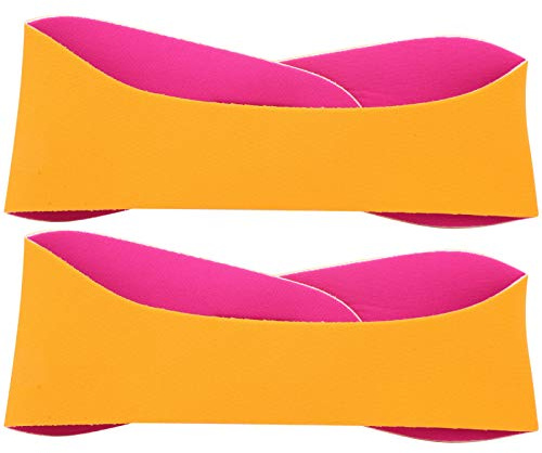 SUNGOOYUE 2-Piece Portable Swimming Headband, Electric Diving Ear Headband for Swimming Ear Equipment (Adult) (Orange)