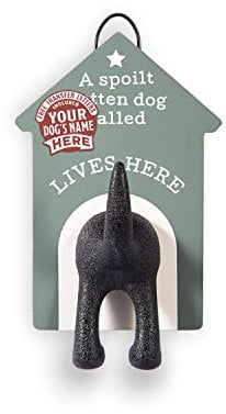 Personalised Dog Lead Hook (Blank Grey)