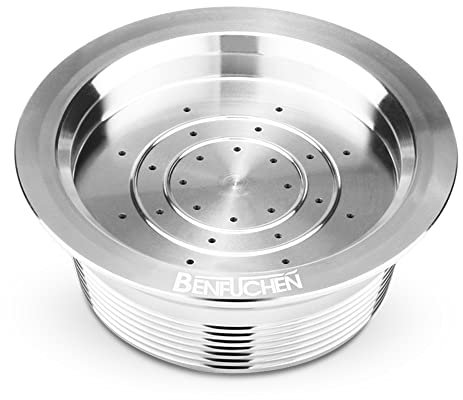 ERYUE Filterbecher, Wiederverwendbare Kaffeekapseln aus Edelstahl Wiederverwendbarer Kaffeekapsel-Tassenfilter Kompatibel mit LAVAZZA A MODO MIO Jolie LAVAZZA A MODO MIO ESPRIA