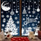 202 Piezas Pegatinas Navidad Ventanas Cristal,Pegatinas Reutilizables Vinilos Navidad Adhesivos para Puertas Cristales Decoracion Navideña para Escaparates Stickers Adhesivos Adornos Navideños