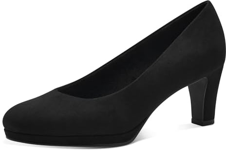 MARCO TOZZI Damen Pumps mit Trichterabsatz Vegan, Schwarz (Schwarz), 40 EU