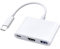 Adattatore multiporta da USB C a HDMI per iPhone 15, MacBook Pro Air, iPad Pro, Hub AV digitale di tipo C certificato Apple MFi con HDMI 4K a 60Hz, USB 3.0, 100 W PD compatibile con Samsung Galaxy,