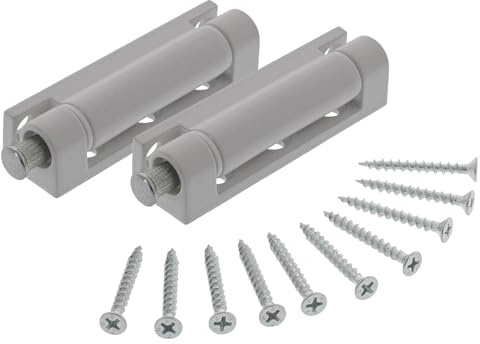 ToniTec Fensterband weiß Kunststoff Fenster-Scharnier 75 x 20 x 14 mm 2 Stück Aufschraubband für Fenster oder Türen inkl. Schrauben zur Montage