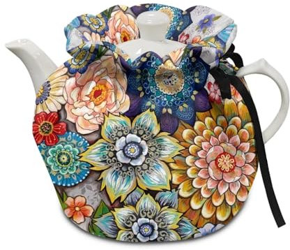 Poceacles Boho Mandala Print Tea Cosy Teapot Cover Keep Warm Tea Pot Insulated Kettle Cover Breakfast Warmer for Tea Party Home Kitchen Table Hotel