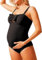 Maacie Maillot De Bain De Maternité Une Pièce avec Nœud Devant Col en V Femmes Enceintes Coupe Haute