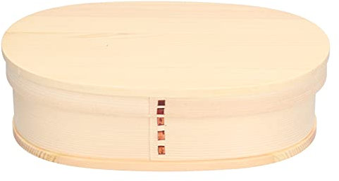 Caja de almuerzo portátil Bento de 800 ml de madera, estilo japonés ecológico, resistente a la oxidación para viajes, oficina, camping, picnic