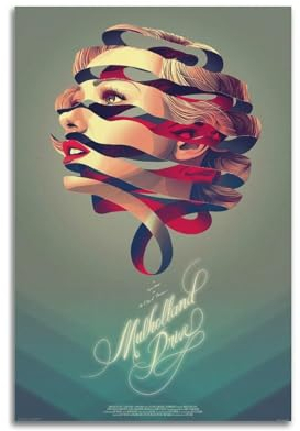 Mulholland Drive Film-Leinwand-Poster, Raumdekor-Poster für Schlafzimmer, Wohnzimmer, Wände, 40 x 60 cm, ungerahmt