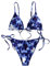 Wdgfv Bikini Damen Mit Ketten Triangel Bikini Set Zweiteiliger Badeanzug Bikini Mit Ring Neckholder BikiniWomen’S Bikini Swimwear, Bikini MäDchen 152 Bikini Damen Sportlich Weiß Bikinis 2024
