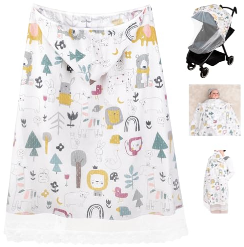 Bebear Summer Cover for Baby Carrier Universal Hoodie Baby Carrier Cover for All Seasons, Animal
