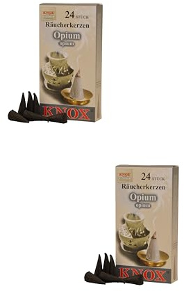 Knox Opium Räucherkerzen Räucherkegel Set/Größe M (2)
