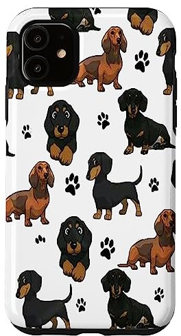iPhone 11 Dachshund Case Funny Gift for Cute Dog Lovers Case
