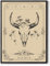 MHARTK66 Konstellation Leinwand Bilder mit Rahmen Schwarz, 40x60 cm Stier Tarot Wandbilder Wohnzimmer, Hexe Dunkle Akademie Wandkunst Aesthetic, Gotische Wanddeko Schlafzimmer Desktop Zimmer Flur