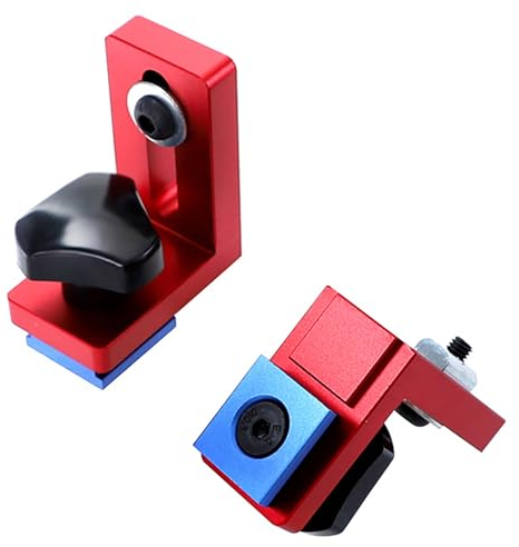 Lxoraziy 2 Stück Gehrungsschiene Stop, 30 Typ Führungsschiene Stop, Führungsschiene Stop Für T-Nut T-Tracks, Rutsche Locator, Für Holzbearbeitungswerkbank