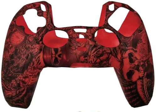 Redskull -163 PS5 - Carcasa de silicona para mando de PS4 y PS5 (30)
