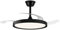 Ventilador LED aspas retráctiles Polaris Negro 43W 4430Lm CCT Dim