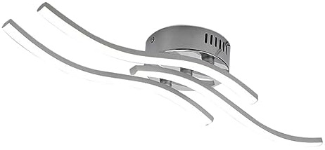 SOESFOUFU Minimalist Wave Ceiling Lamp Triple Led Ceiling Light White Brightness Modern Bedroom Lighting Fixture
