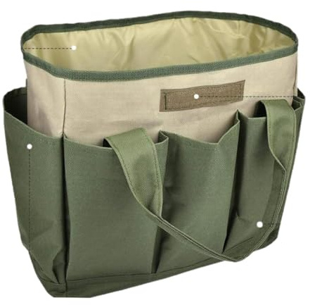 Harilla Gartenwerkzeugtasche, Gartentasche, Aufbewahrung von wiederverwendbarem Zubehör mit 8 Taschen, Gartentasche, für Gartenset, Werkzeugset für den