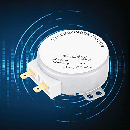 Xiuganpo TYJ50-8A7 Micro Moteur Synchrone AC 220-240 V 4 W 4 Tr/min Moteur Réversible CW/CCW pour Ventilateur électrique, adapté pour Ventilateur/souffleur D'air Chaud/chauffage électrique