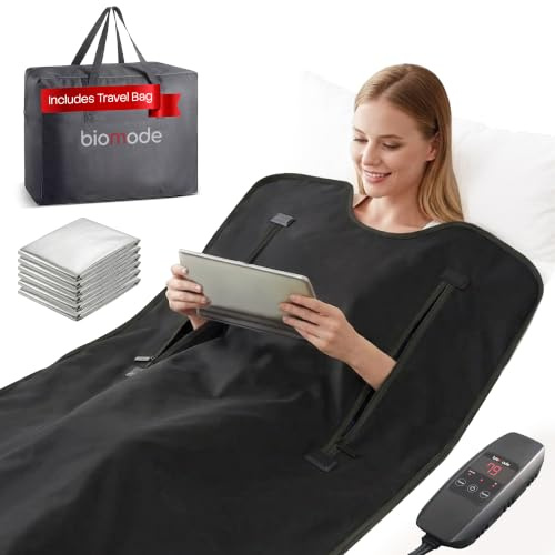 Infrared Sauna Blanket for Home Use, Portable Sauna with Far Infrared Therapy for Detox, Relaxation, Weight Loss & Recovery, 35–80°C Heat, Waterproof Oxford Fabric with Sauna Wrap & Travel Bag
