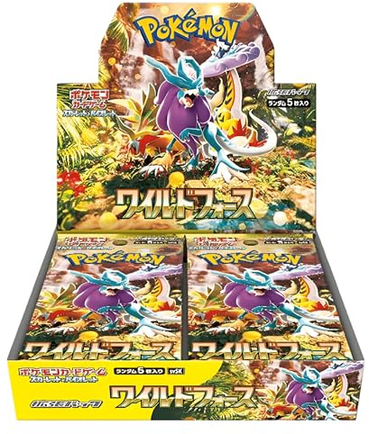 Pokemon TCG Temporal Forces Wild Force Japanese Booster Box (30 Packs) | Companion Set to Cyber Judge | Scarlet & Violet Series | 5 Cards per Pack | Titan Authenticated