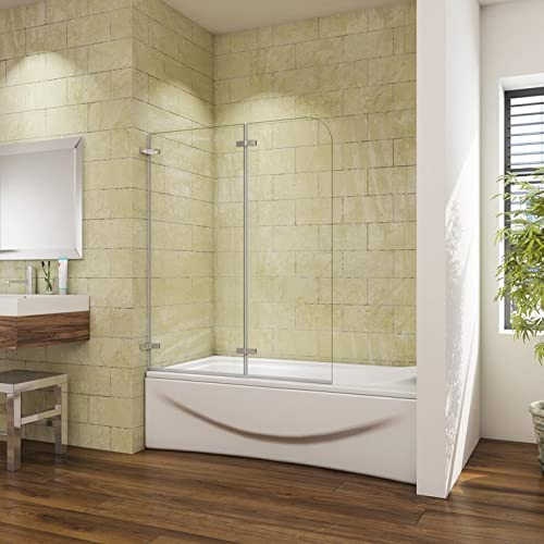 100x140cm Mamparas/pantalla para bañera biombo baño plegable de Aica