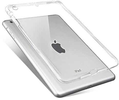 Jaorty iPad mini1/2/3 Case Cover, Crystal Clear Rubber Ultra Slim Soft Transparent Soft TPU Skin Gel Silicone tablet Protective Case clear Cover with Shock Absorption for Apple iPad mini1/2/3