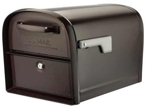 Architectural Mailboxes 6300RZ Oasis 360 Paketbriefkasten mit 2 Zugangstüren, XL, geriebene Bronze