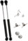 2er-Set Gasdruckdämpfer Gasfedern Gasdruckfeder Gasfeder Klappenbeschlag für Schrank Tür Kofferraum - 270 mm