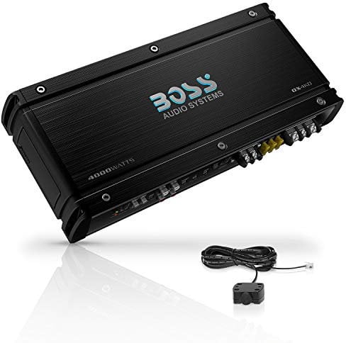 BOSS Audio Systems OX4KD Onyx Series Car Audio Subwoofer Amplificatore - 4000 High Output, Classe D, 1 Ohm Stable, Ingressi di basso livello, Crossover passa-basso, Crossover passa-basso, MOSFET