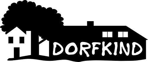 Autoaufkleber: Dorfkind – Heimat 600 mm x 250 mm, weiß