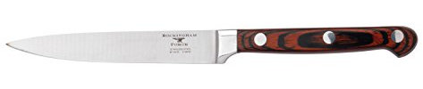 Rockingham Forge Essentials 8000 Series 5” Utility Knife with Classic Riveted Pakkawood Handles and Full Tang Construction, Stainless Steel Blades