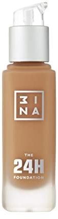 3INA MAKEUP - The 24H Foundation 648 - Gold Foundation mit Unterton Gelb - Foundation Hauttonanpassend - 24H Langlebige Formel Wasserdichte Foundation - Vegan - Cruelty Free