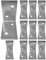 Corner Braces Brackets Plates, Heavy Duty Wooden Angle, Metal Steel Sheet Galvanised 1.57x 1.57x 0.98x 0.08(40 x 40 x 25mm x 2mm) Pack of 10pcs