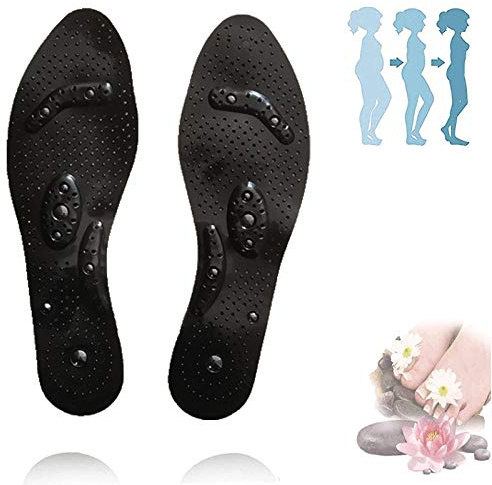 YHNMK Massage Magnetische Einlegesohle, Abnehmen Akupressur Einlegesohlen, Unisex Atmungsaktiv Magnetmassage Einlegesohlen-Verbessern Sie die Durchblutung fuß Gesundheitswesen