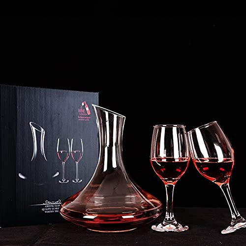 Wine Decanter - Hand Blown Lead Free Crystal - 1500ml Capacity - Red Wine Aerator - Wine Gifts and Accessories- Red Wine Glasses-Gifts for Man/Women,Christmas Gifts