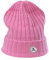 CASH-MERE.CH 100% Kaschmir Rib Mütze | Strickmütze für Damen und Jugendliche (Rot/Nelken Rot, One Size)