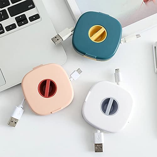 SITAKE - Juego de 3 Compartimentos de Cables, vacíos, Extensibles, compactos y versátiles, para Cables USB, Cables de Carga, Accesorios pequeños (3 Piezas cuadradas)