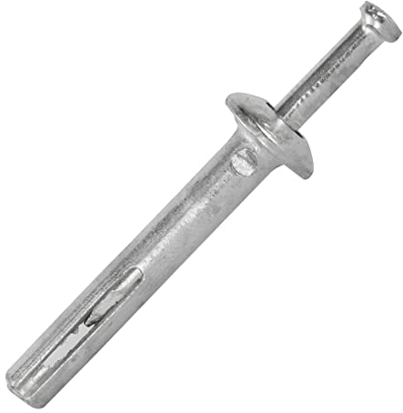 Lot de 100 chevilles à frapper en métal prémontées 6 x 40 mm