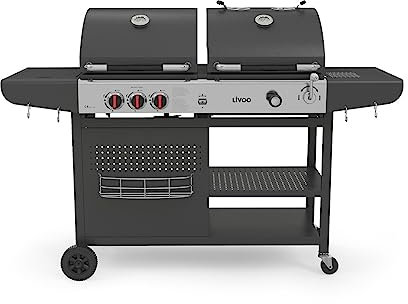 Livoo - Barbecue 2 en 1 Charbon et gaz DOC254