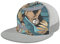 Hftlj20 Baseball Kappe Snapback Cap Unisex Erwachsener Kappe Baseball Cap Basecap Tropisches Bananen Palmenblatt Faultier Printed Mesh Outdoor Hut Verstellbare Schirmmütze Silver Einheitsgröße