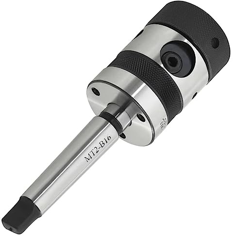 vidaXL Bohrfutter B16 mit MT2-Schaft für Innengewinde M2-M13 Gewindeschneidfutter Gewindeschneidkopf Schlüssel Durchstechen Sacklöcher