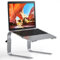 BONTEC Supporto PC Portatile Regolabile in Altezza, Supporto PC Compatibile Laptop Da 10-17 Pollici, Rialzo Portatile Per Computer/MacBook/Notebook, Laptop Stand Fino a 8kg, Argento