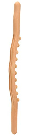 Holz-Gua-Sha-Massage-Werkzeug Für Rücken, Bauch, Schulter, Holz-Scraping-Stick, Wellengriff, Massage-Rolle, Handpolierter Gua-Sha-Massagestab