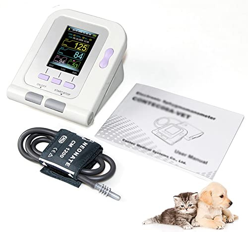 Vet Veterinary Animal Use Blood Pressure Monitor,Blood Pressure Machines for Home Use,Cat/Dog/Animal/Vet Electronic, 3 Cuffs 6-11CM 10-19CM 18-26 cm Cat Dog