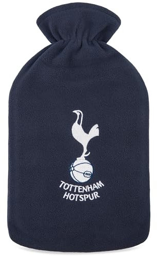 Tottenham Hotspur F.C. Hot Water Bottle with Soft Cover 1.8L - Gifts for Him (Navy)