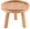 JUFUM 2 soportes de madera para plantas de flores, soporte para base de maceta, taburete alto, balcón, suculentas, estante redondo para flores para interiores y exteriores