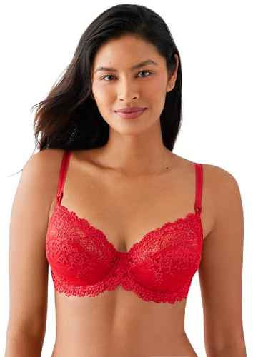 Wacoal Women's Embrace Lace Bra, Equestrian Red, 38C