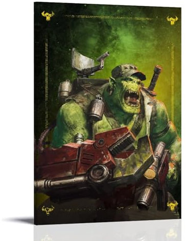 Ork Kommando Nob Poster, Wandkunst-Poster, Geschenk für Freunde, Schlafzimmer, Wohnzimmer, Dekoration, modernes ästhetisches Poster, dekorative Malerei, Leinwand, Wandposter und Kunstdruck, moderne